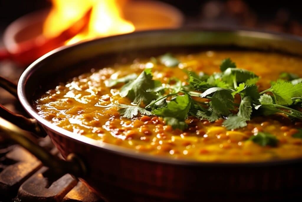 curry de lentilles vertes recette