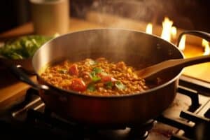 curry de lentilles vertes recette eco responsable