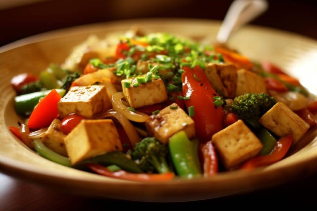 recette saute de tofu et de legumes