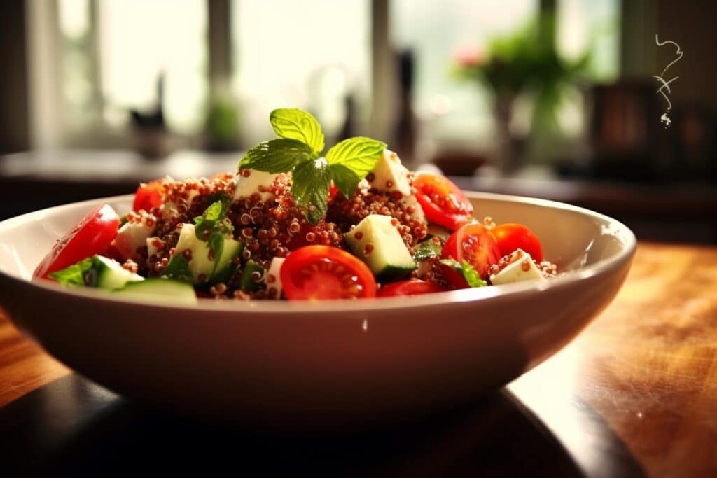 salade de quinoa a la grecque recette ecologique