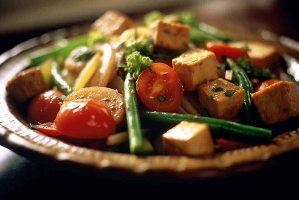 saute de tofu et de legumes recette
